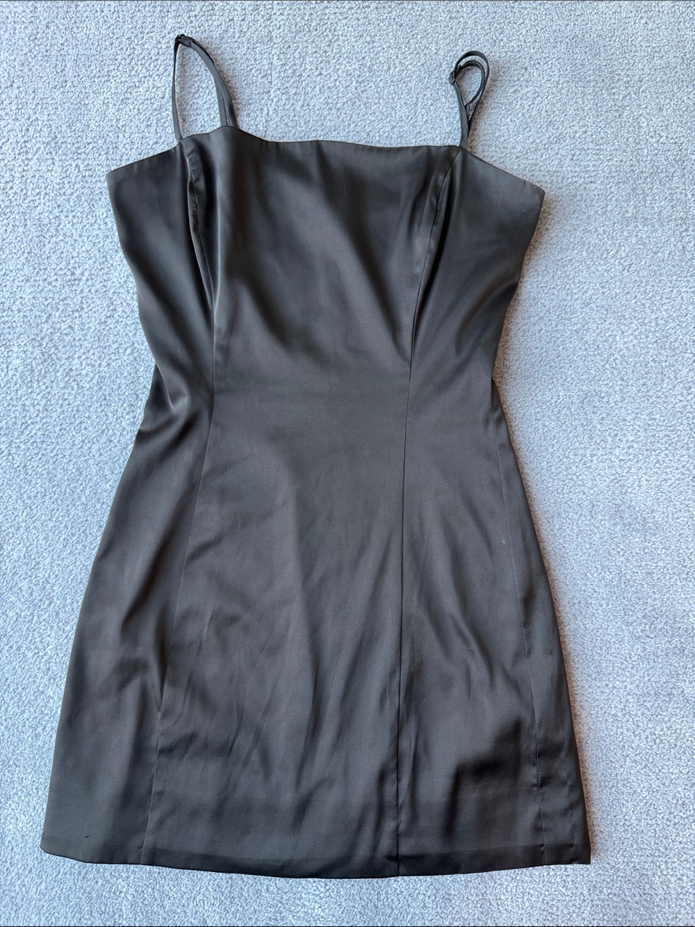 Sunday Best Black Spaghetti-Strap Mini Dress
